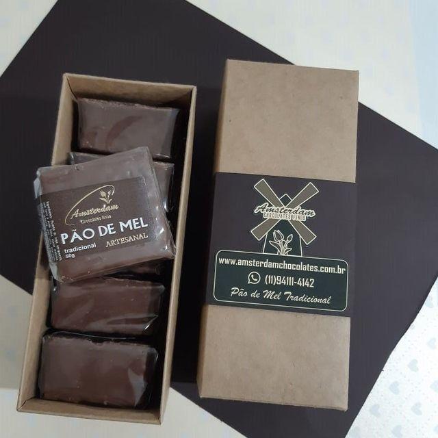 Caixa de Pão de Mel Tradicional (com 5 Unidades) - Amsterdam Chocolates -  Alimentos - Magazine Luiza