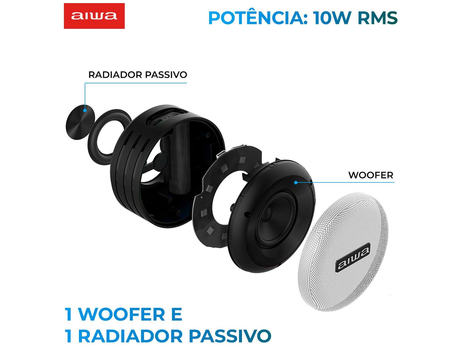 Caixa de Som Aiwa AWS-SP-02 Bluetooth Portátil