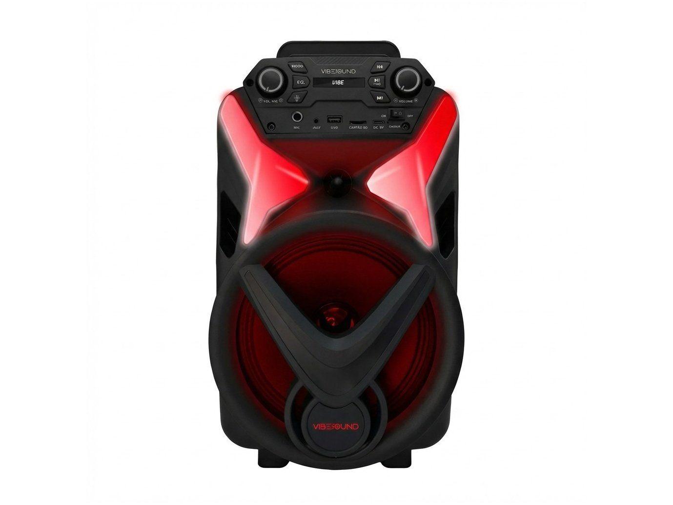 Caixa de Som Amplificada Bluetooth Vivensis Vibe Sound V8 Power 340W USB