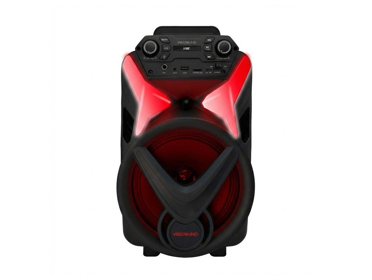 Caixa de Som Amplificada Bluetooth Vivensis Vibe Sound V8 Power 340W USB