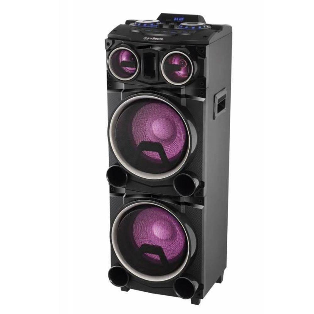 Caixa De Som Amplificada Gradiente GCA103 1500W RMS Preto Lenoxx 