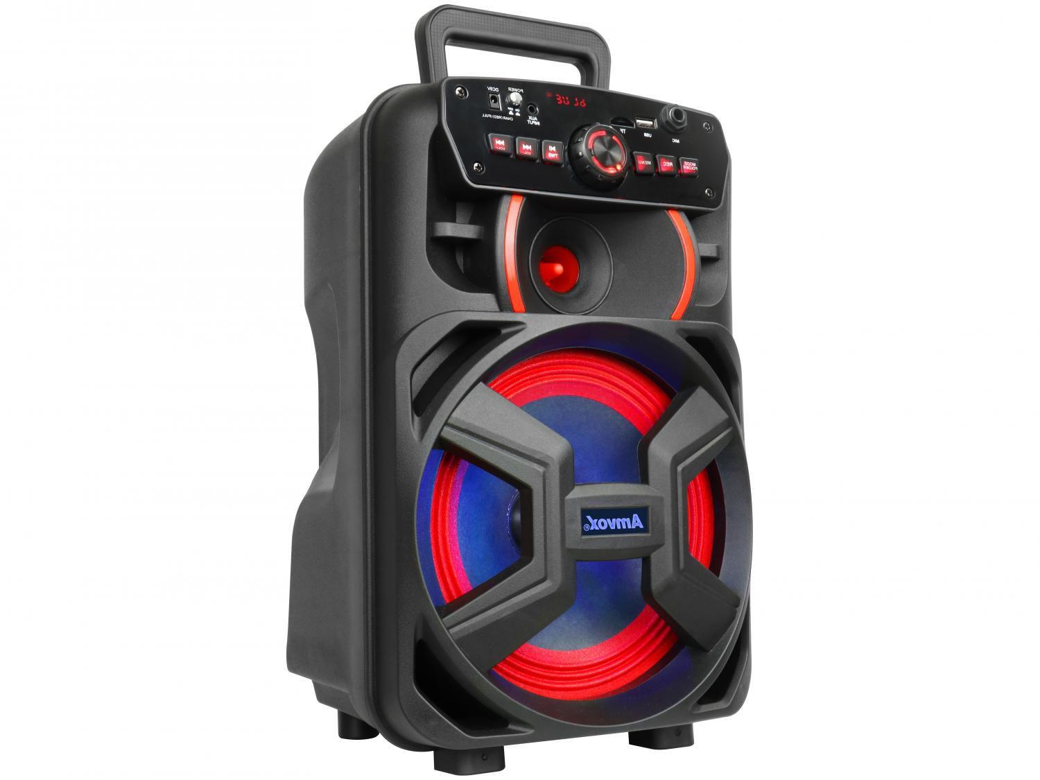 Caixa de Som Amvox ACA 221 Gigante II Bluetooth Amplificada 220W 8” USB ...