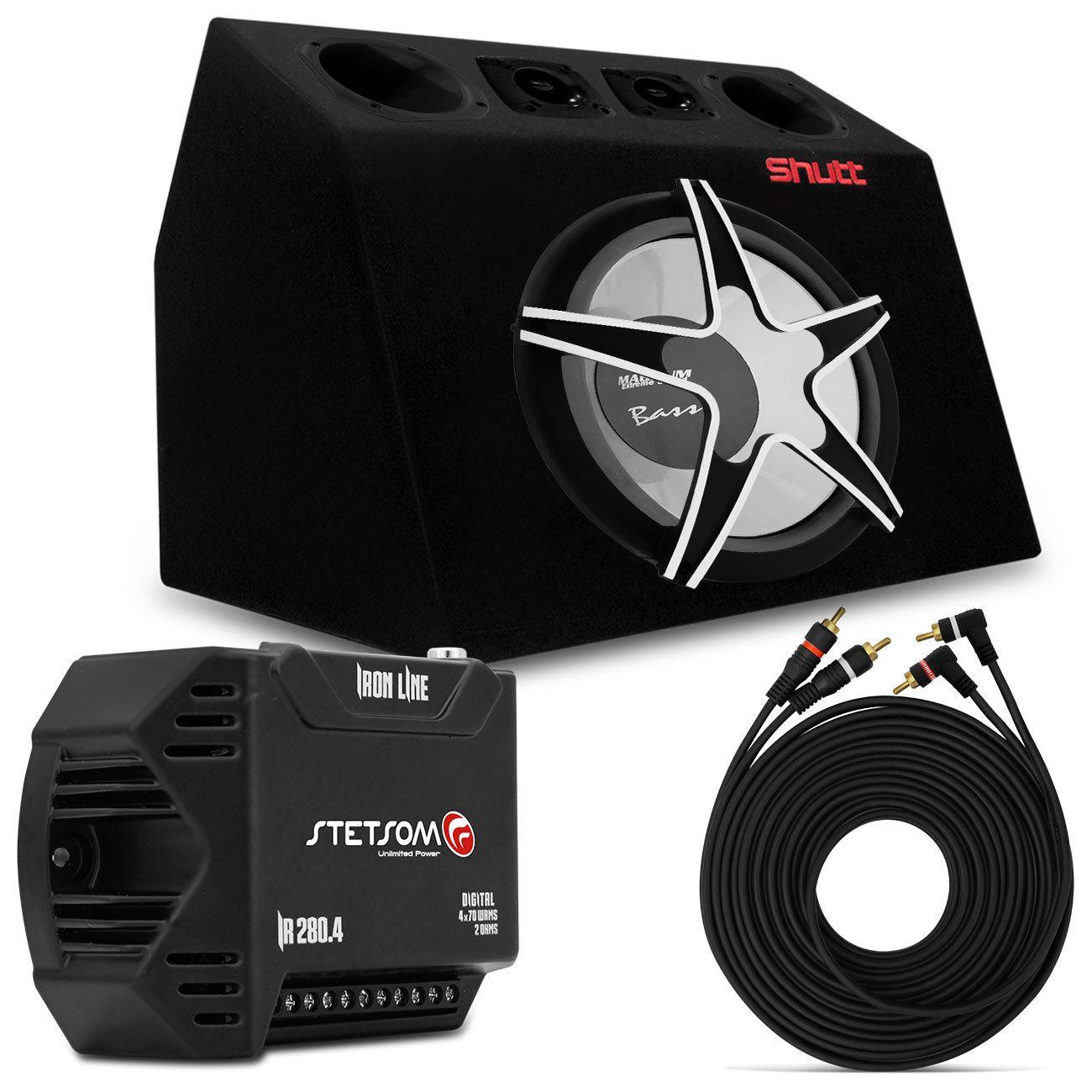 Caixa de Som Automotivo Completa 630W RMS Subwoofer 12 Pol + Tweeter + + Módulo Stetsom Caixa de Som Automotivo Completa 630W RMS Subwoofer 12 Pol + Tweeter + + Módulo Stetsom