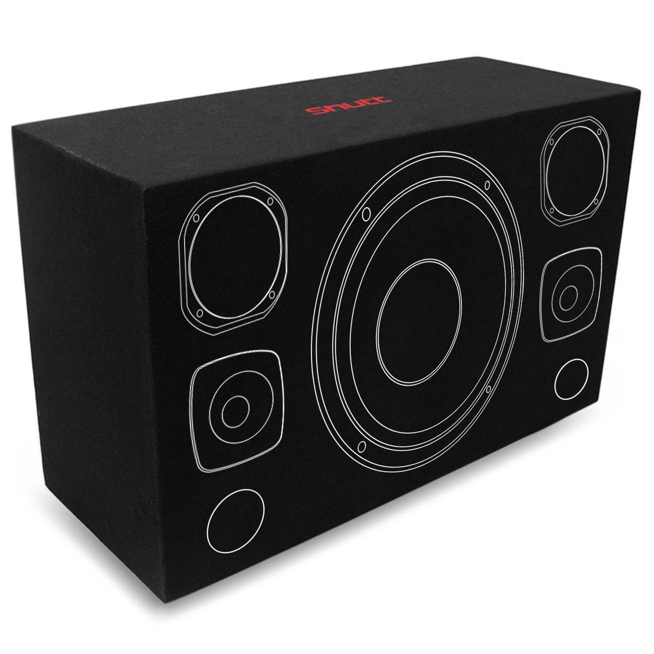 Caixa de Som Automotivo Completa 830W RMS Sub 15 Polegadas + Tweeter + + Módulo Taramps Caixa de Som Automotivo Completa 830W RMS Sub 15 Polegadas + Tweeter + + Módulo Taramps