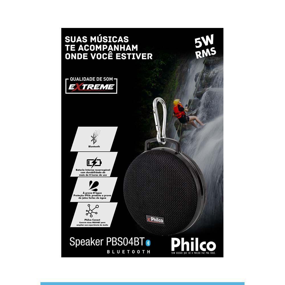 Caixa De Som Speaker Philco Pbs16bt Extreme 20w Rms Caixa De Som Bluetooth Clip Portatil Pbs04bt Extreme Philco Caixa De Som Para Computador Magazine Luiza
