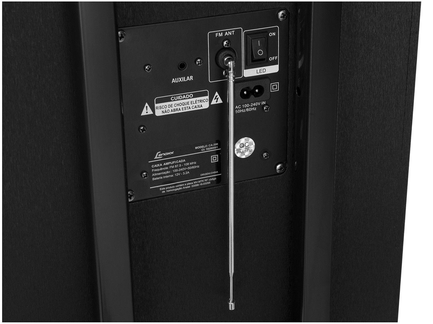 Caixa de Som Bluetooth Lenoxx CA 390 Portátil