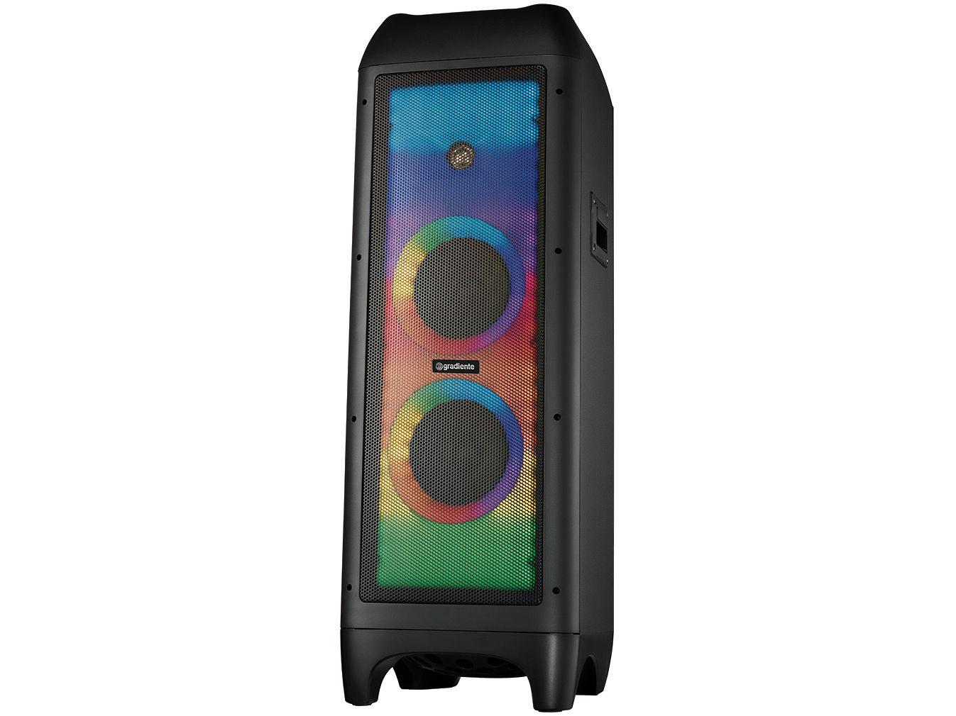 Caixa de Som Gradiente Extreme Colors Full Led