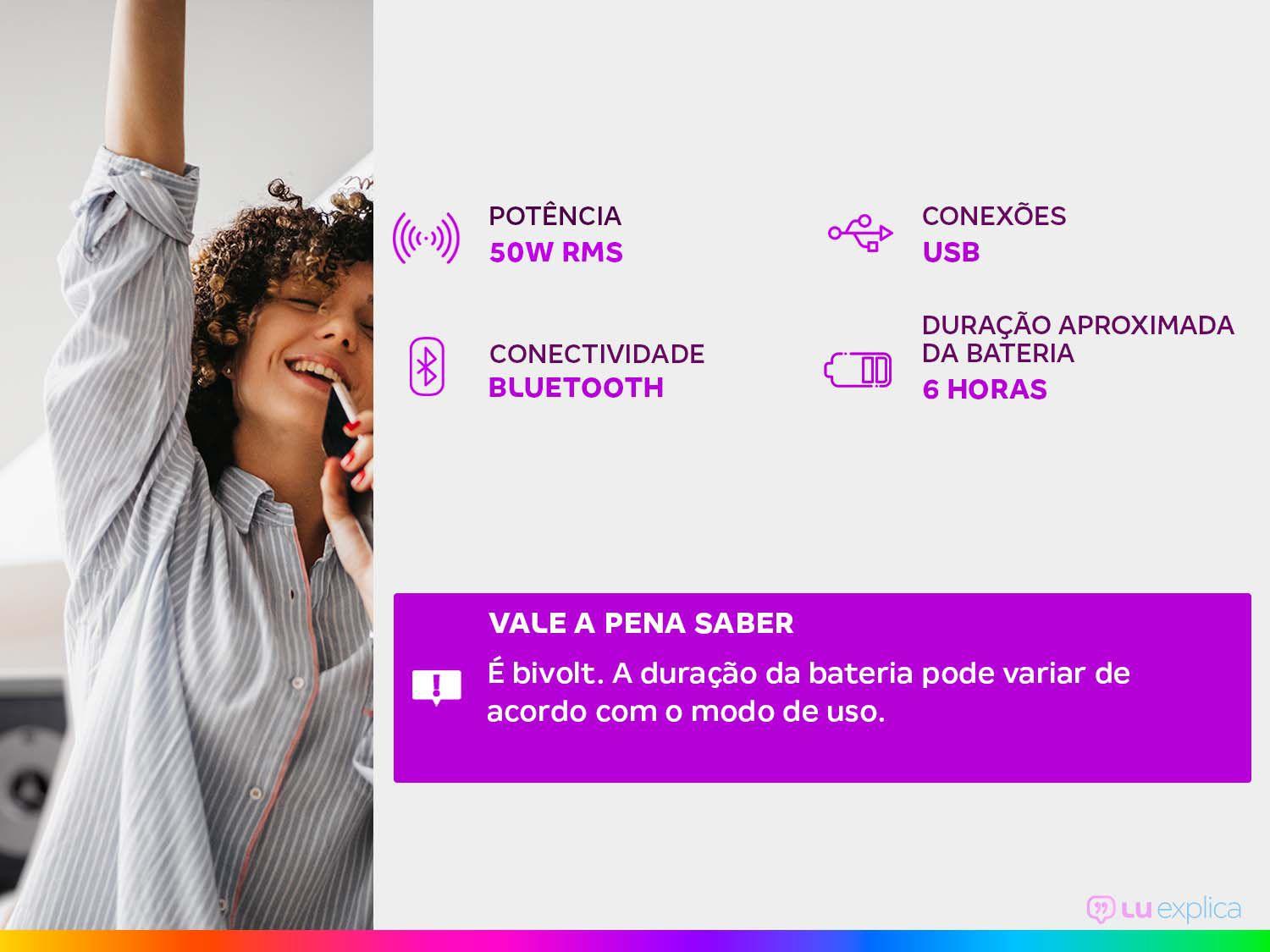 Caixa de Som Gradiente GSP200 Bluetooth