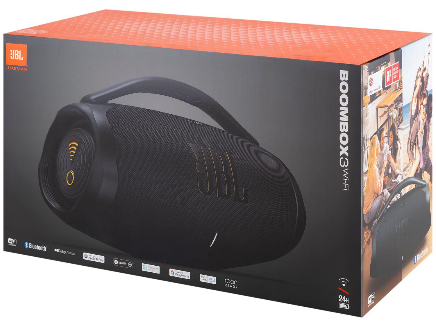 Caixa de Som JBL Boombox 3 Wi-Fi Bluetooth Portátil à Prova de Água 200W