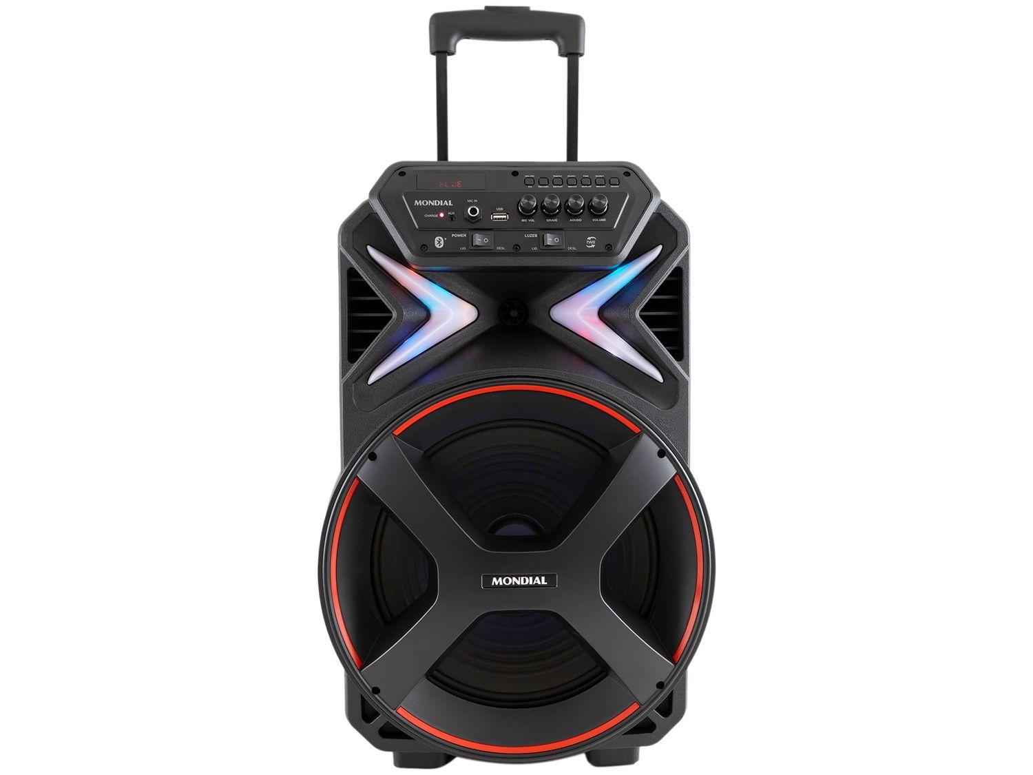 Caixa de Som Mondial CM-400 Bluetooth Portátil Amplificada 400W USB