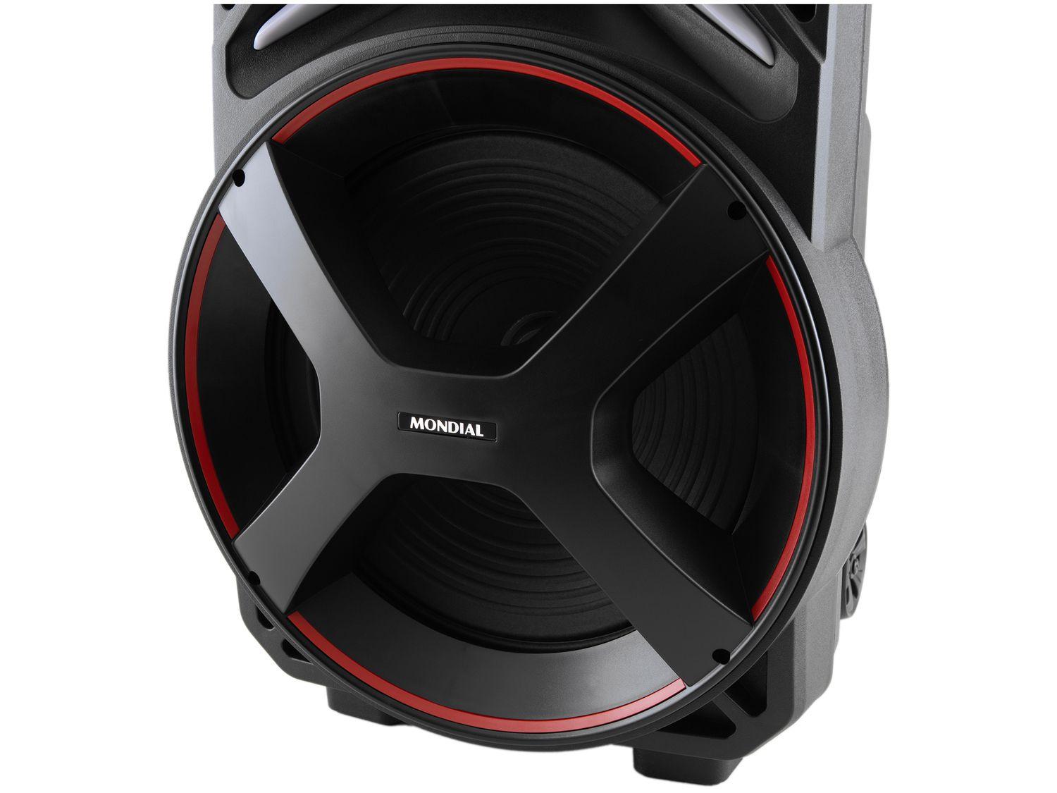 Caixa de Som Mondial Connect Lights Plus CM-700 Bluetooth Amplificada Portátil 700W USB