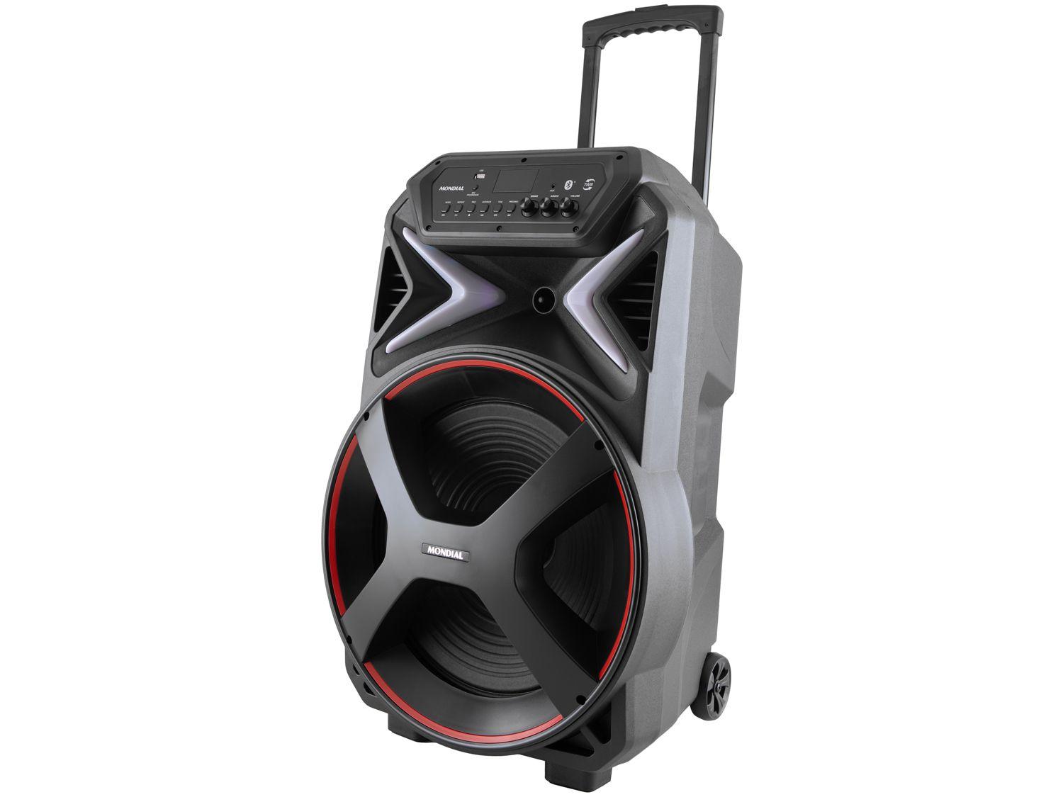 Caixa de Som Mondial Connect Lights Plus CM-700 Bluetooth Amplificada Portátil 700W USB