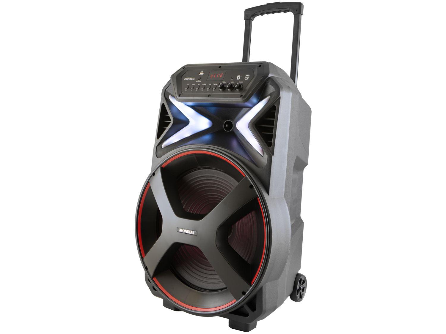 Caixa de Som Mondial Connect Lights Plus CM-700 Bluetooth Amplificada Portátil 700W USB