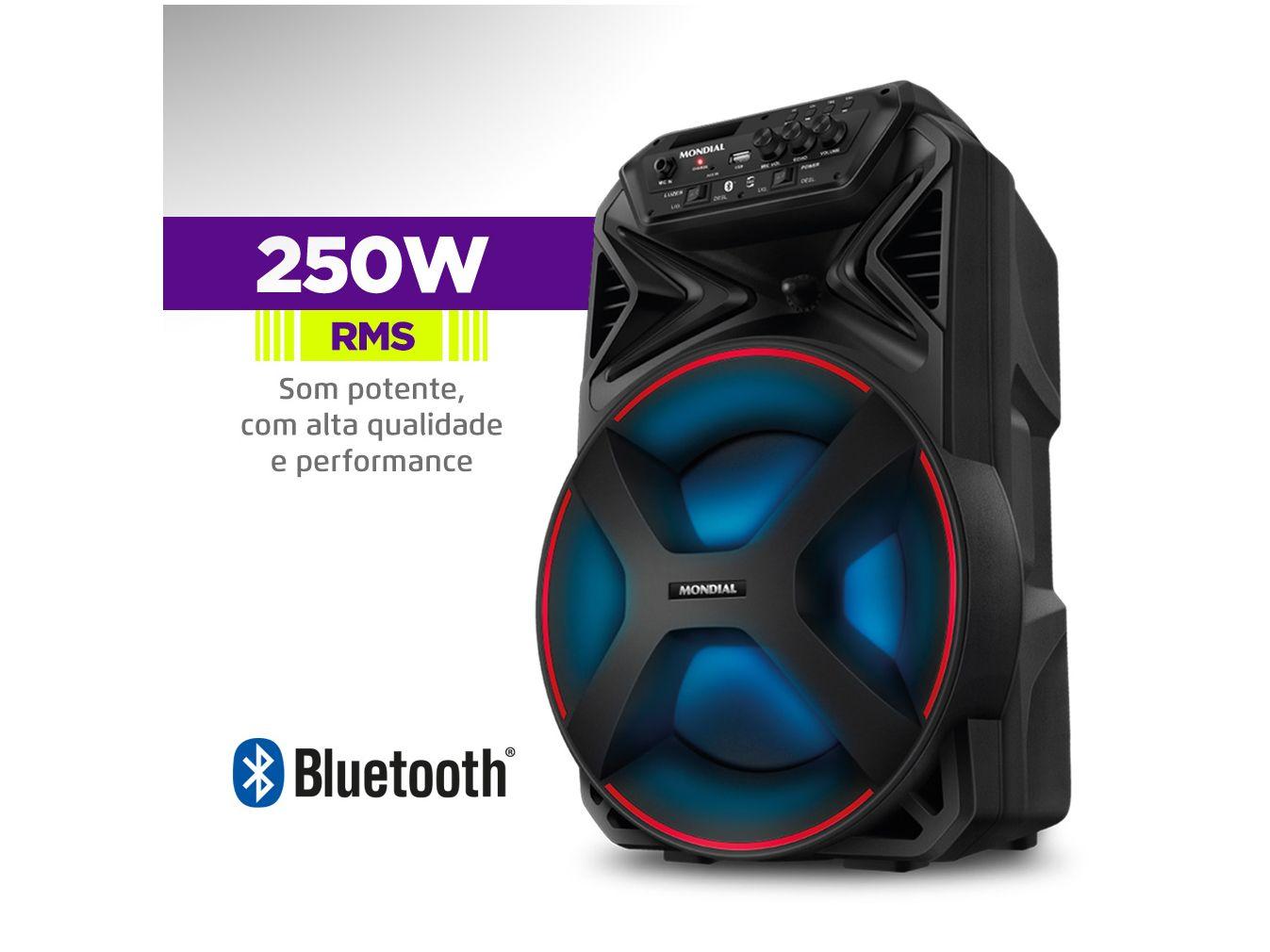 Caixa de Som Mondial Connect Party Plus CM-250