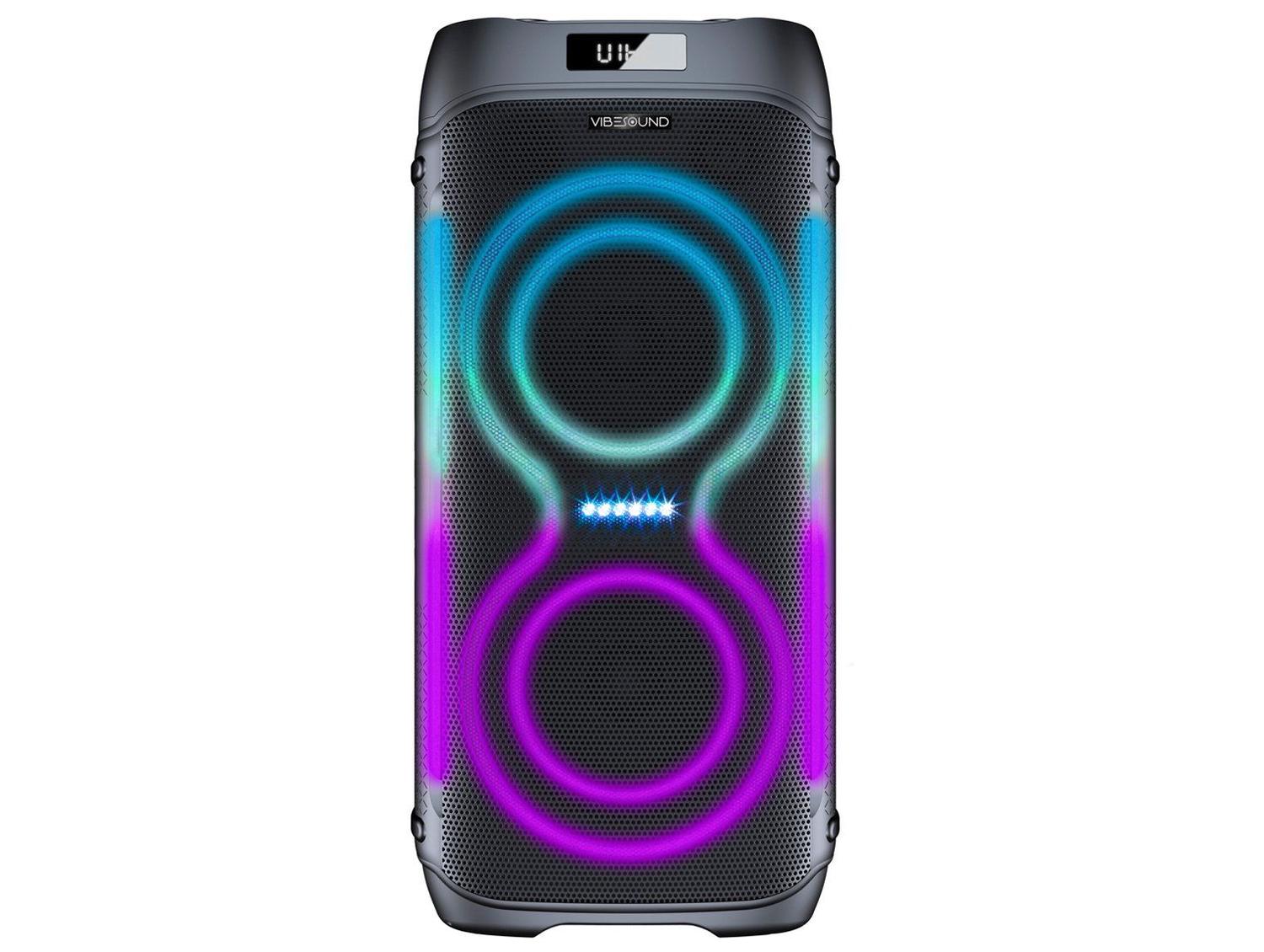 Caixa de Som PartyBox Bluetooth Vivensis Vibe Sound V6 Party 1000W USB