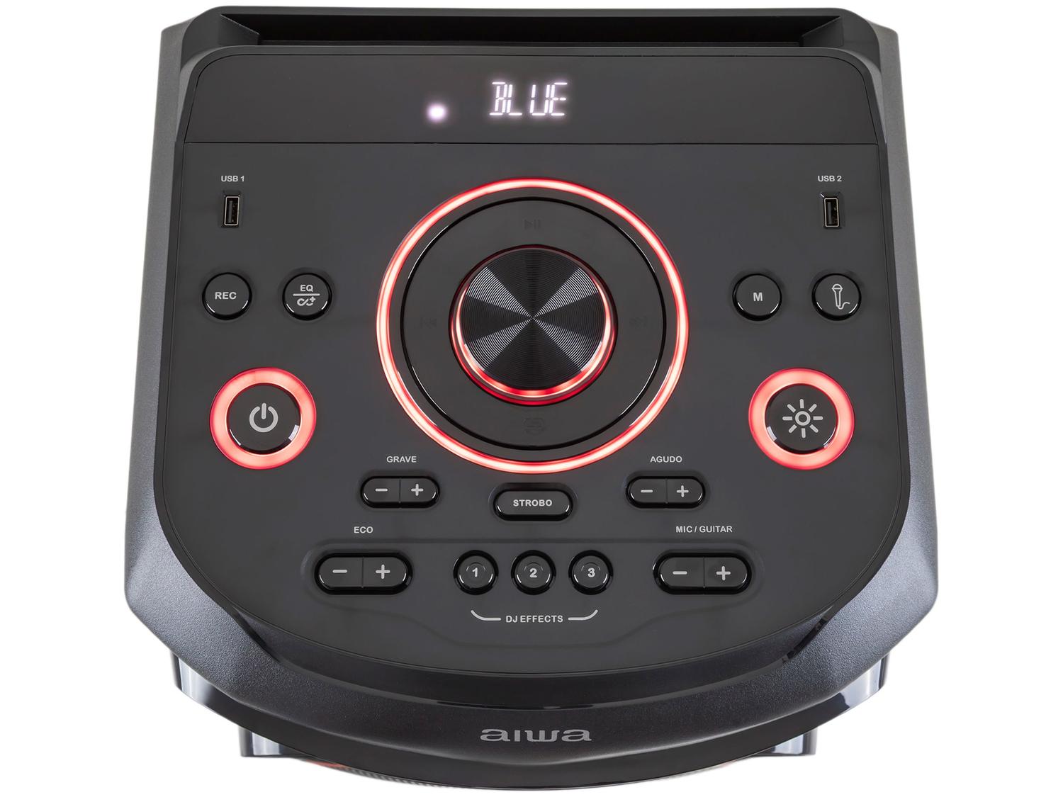 Caixa de Som Torre Aiwa AWS-T2W-02 Bluetooth 2300W RMS Amplificada