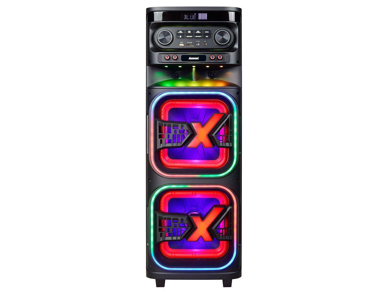 Caixa de Som Torre Amvox ATX 2108M Quadradinho Bluetooth 2100W Amplificada