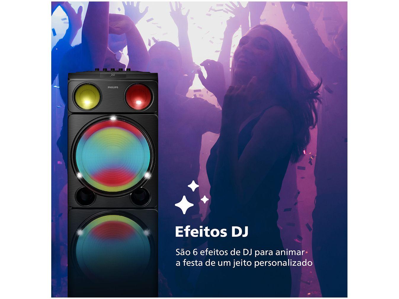 Caixa de Som Torre Philips TAX5509/78 Party Speaker 2400W