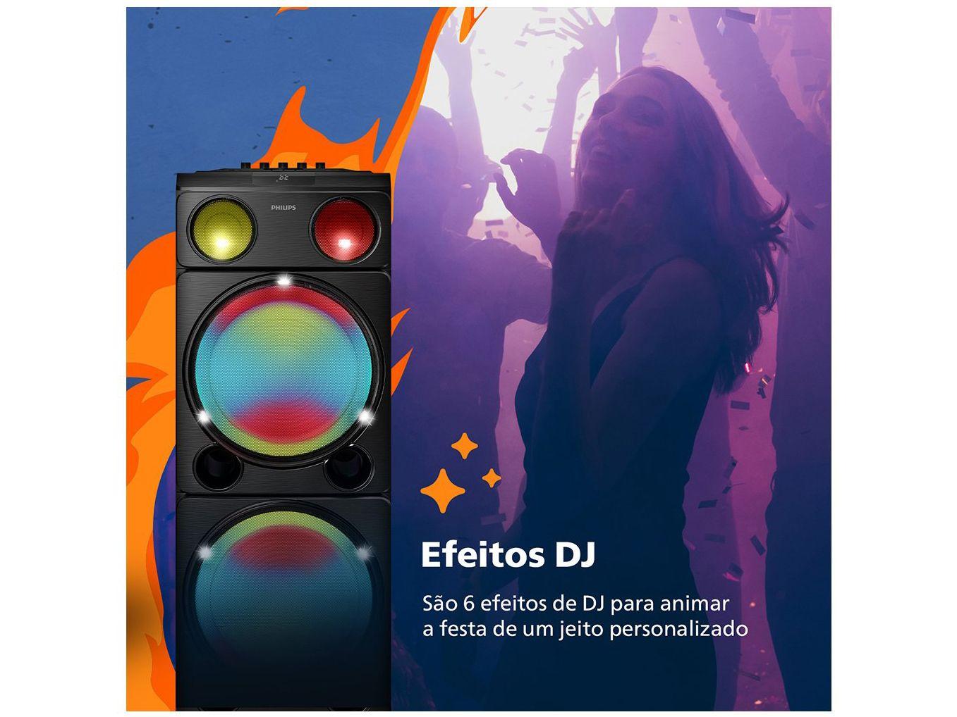 Caixa de Som Torre Philips TAX5509/78 Party Speaker 2400W