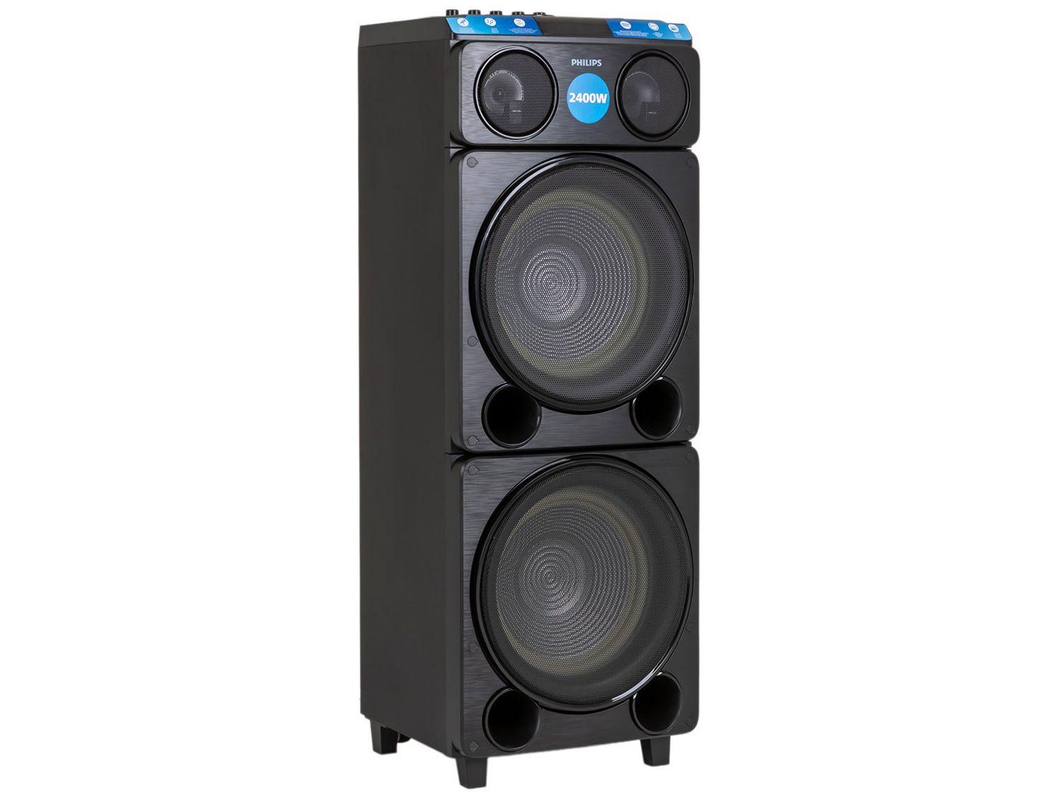 Caixa de Som Torre Philips TAX5509/78 Party Speaker 2400W