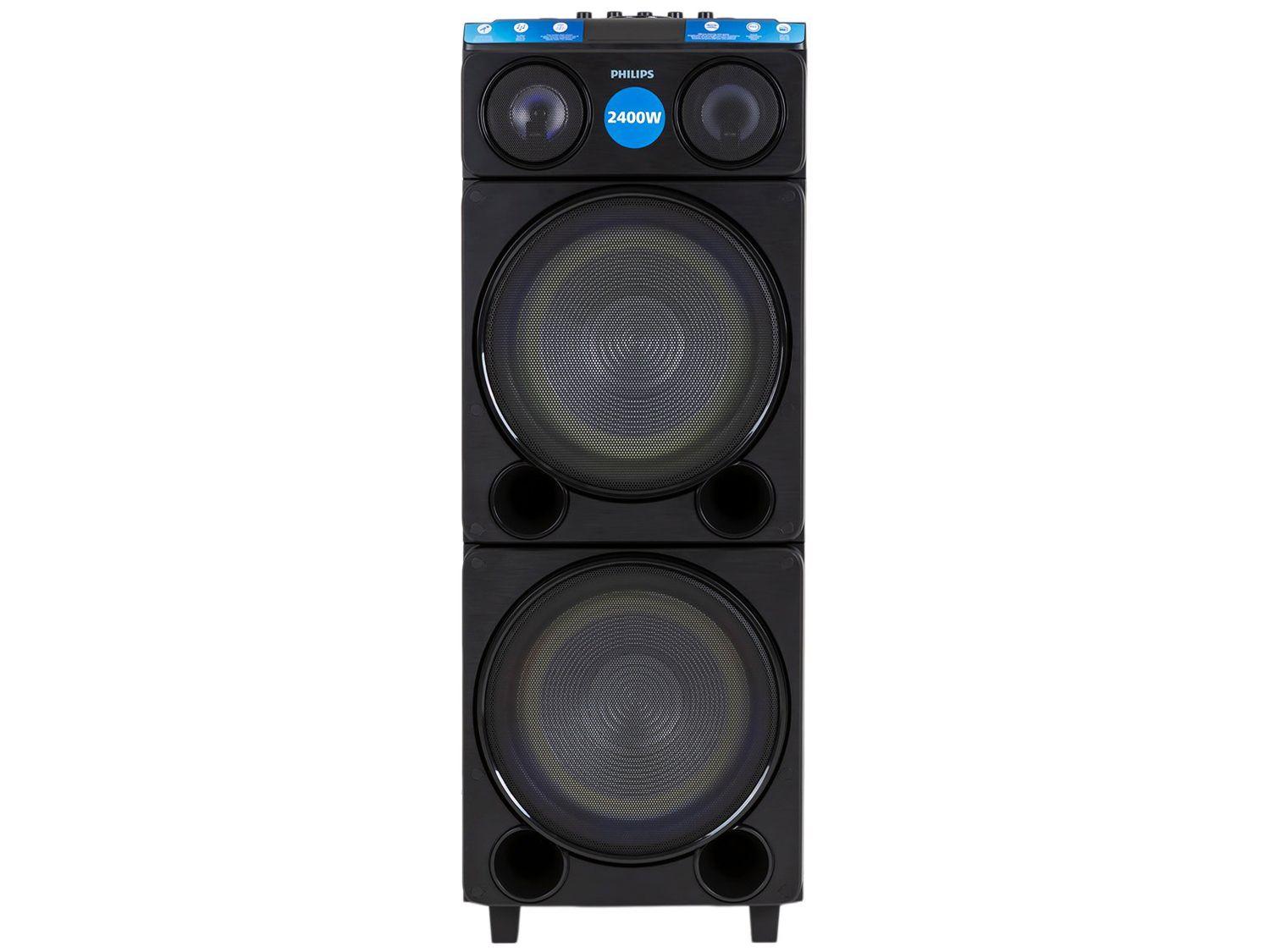 Caixa de Som Torre Philips TAX5509/78 Party Speaker 2400W