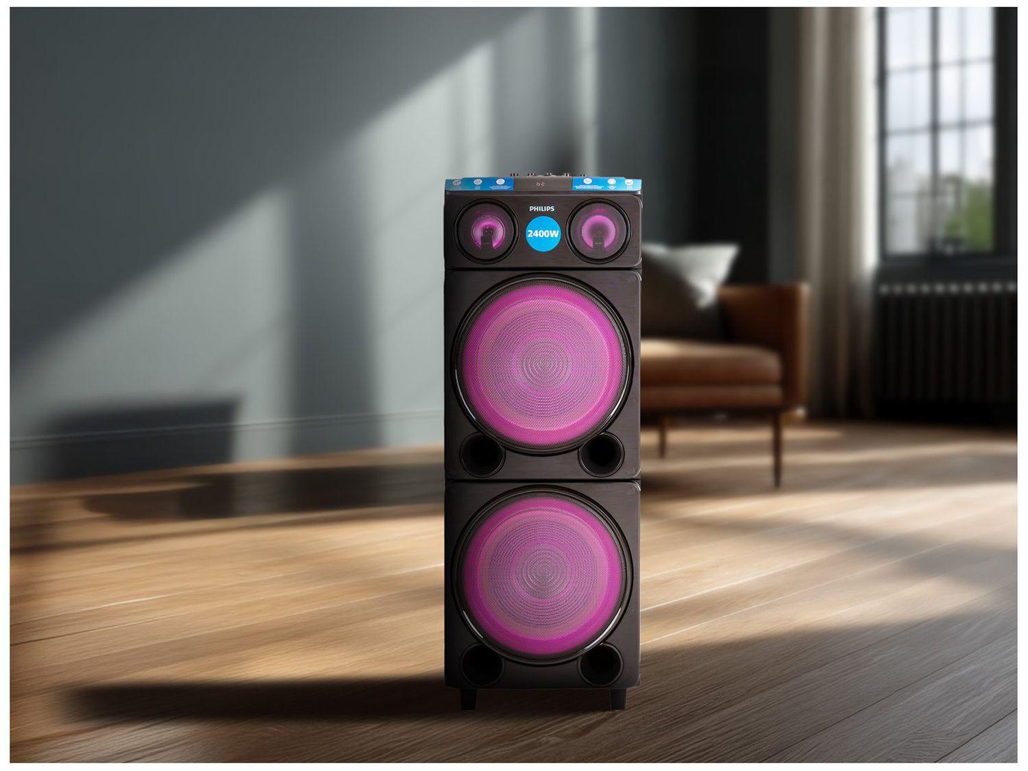 Caixa de Som Torre Philips TAX5509/78 Party Speaker 2400W