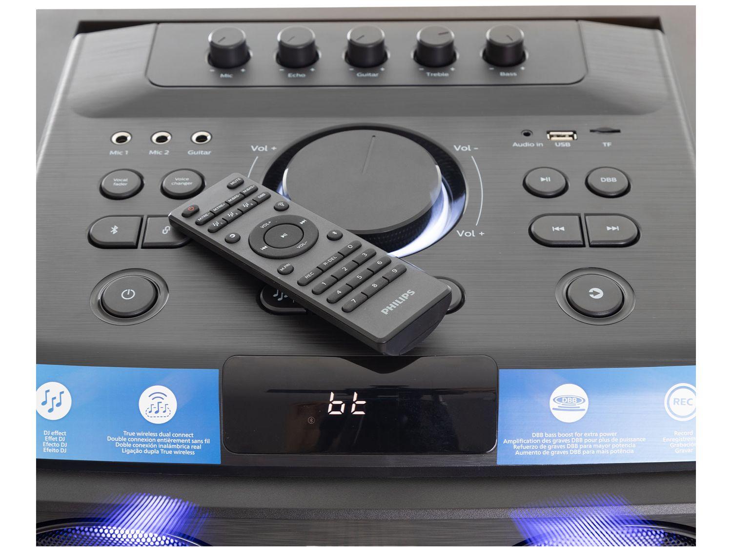 Caixa de Som Torre Philips TAX5509/78 Party Speaker 2400W