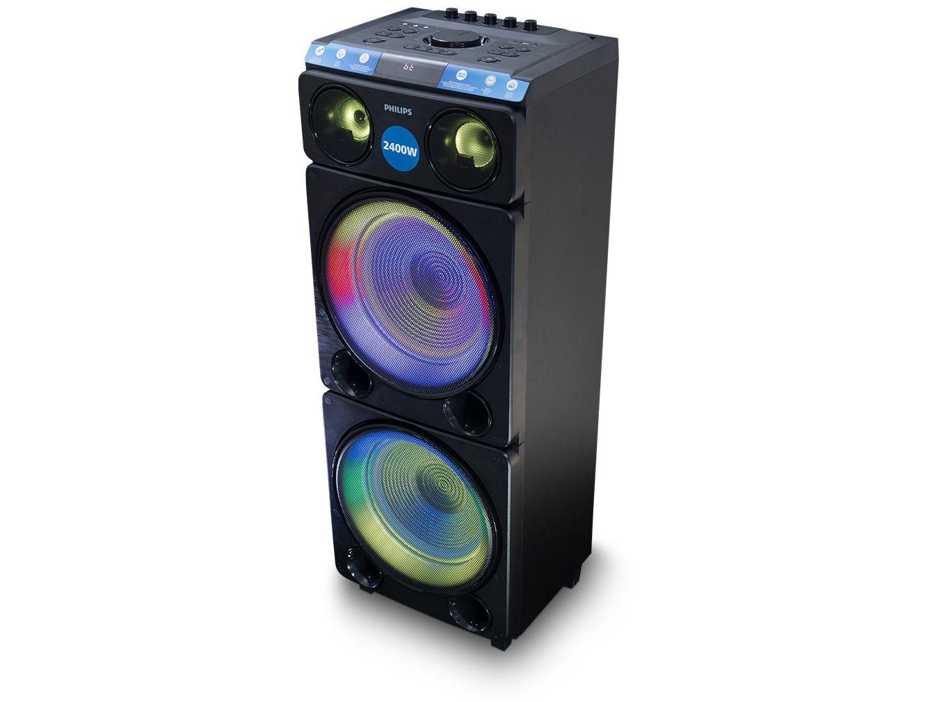 Caixa de Som Torre Philips TAX5509/78 Party Speaker 2400W