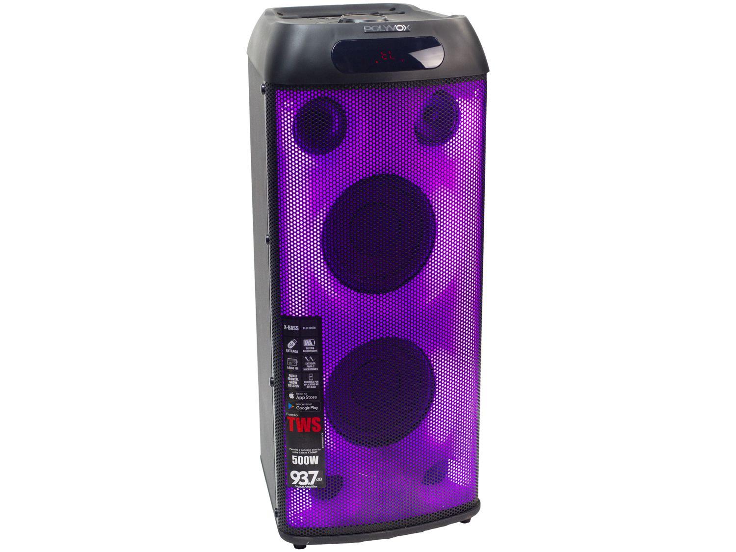 Caixa de Som Torre Polyvox XT-660T Bluetooth