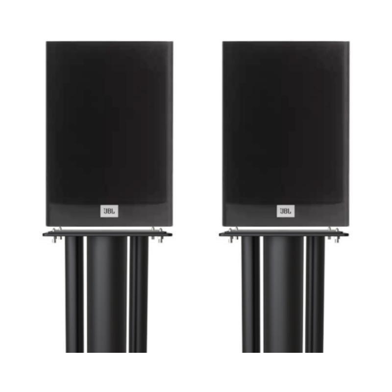 Caixa JBL Stage A130 bookshelf Par + Pedestal Stylum Max Caixa JBL Stage A130 bookshelf Par + Pedestal Stylum Max