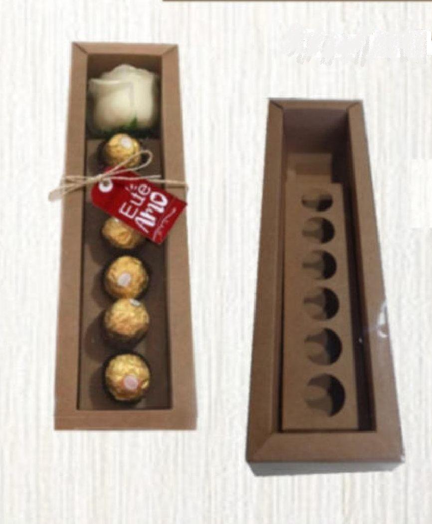 Caixa para Flor e Chocolate em Kraft Presente Dia dos Namorados - MF  Embalagens - Caixa de Presente - Magazine Luiza