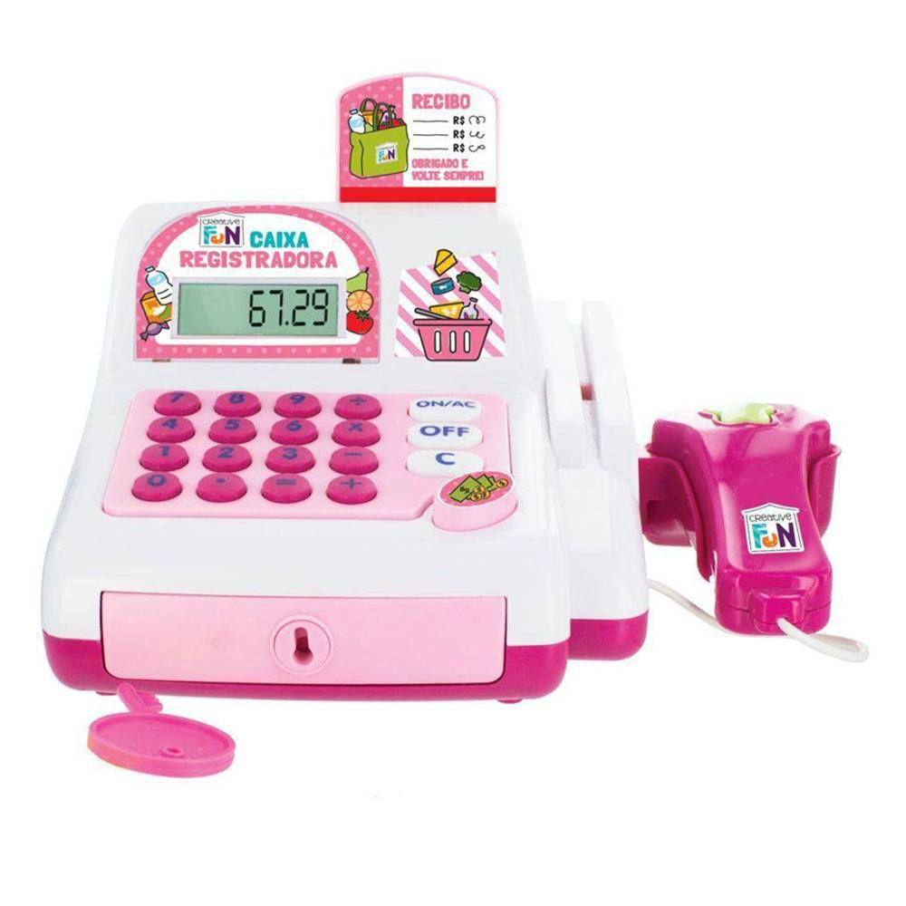 Caixa Registradora Infantil - Rosa - Creative Fun - Multikids - Caixa ...