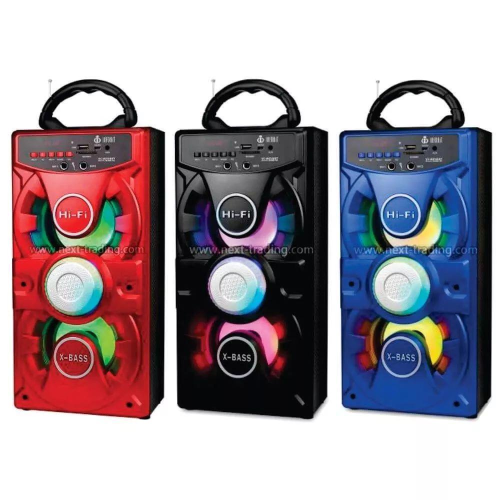 Caixa De Som Amplificada Trc 360w Caixa Som Portatil Amplificada Bluetooth C Microfone Vcm876 Azul Infokit Caixa De Som Bluetooth Portatil Magazine Luiza