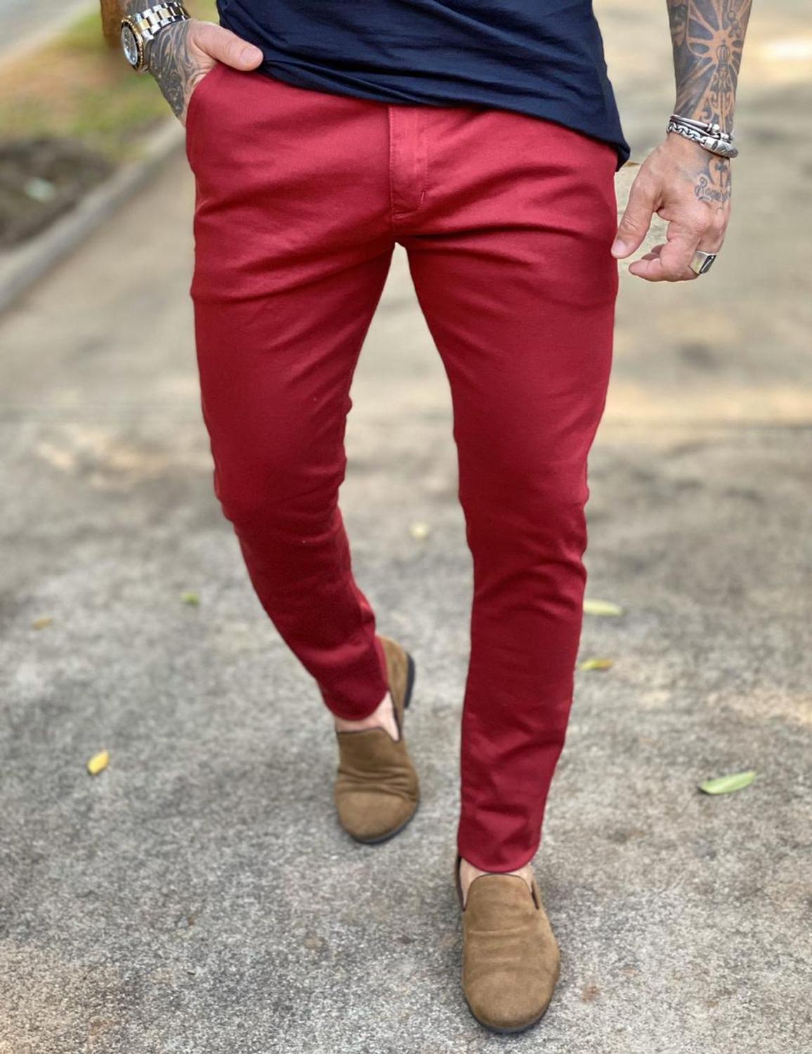 Calça alfaiataria super skiny 40 vermelha - Paladinos - Outros Moda e  Acessórios - Magazine Luiza