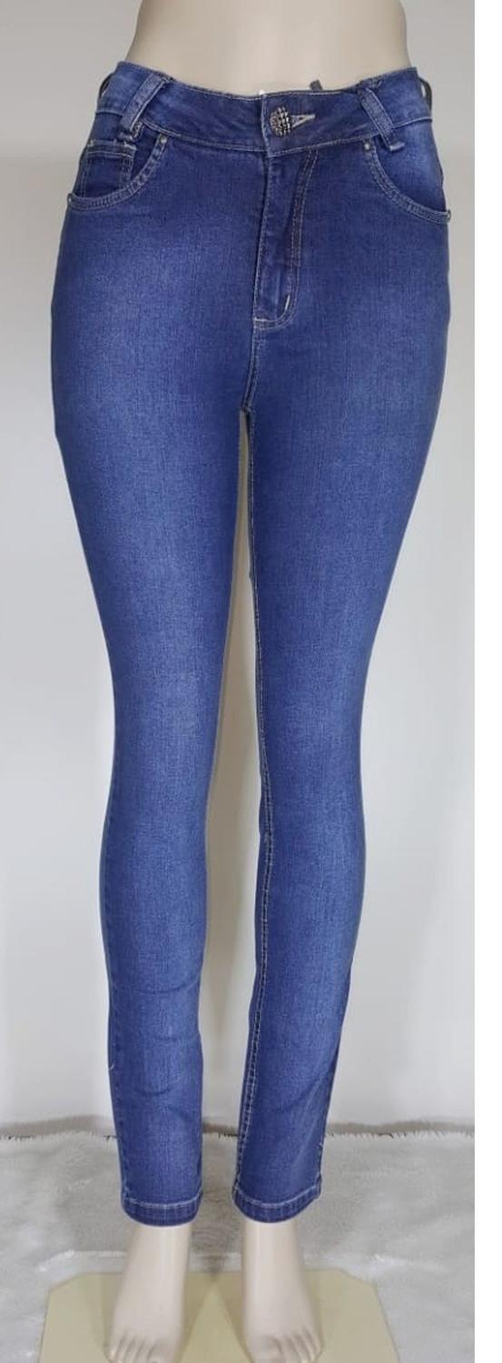 Calça Blufera Feminina Jeans com elastano tamanho 44 - Calça Jeans Feminina - Magazine Luiza