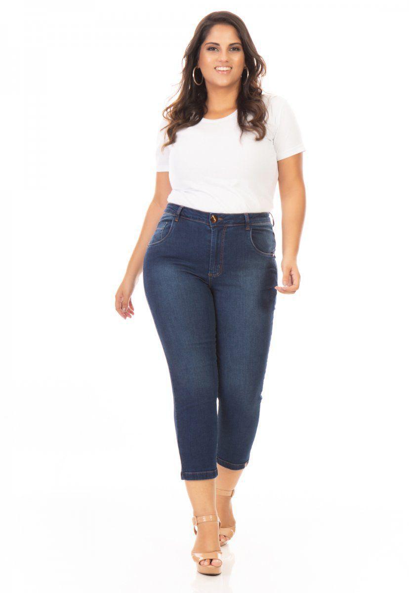 capri feminina jeans