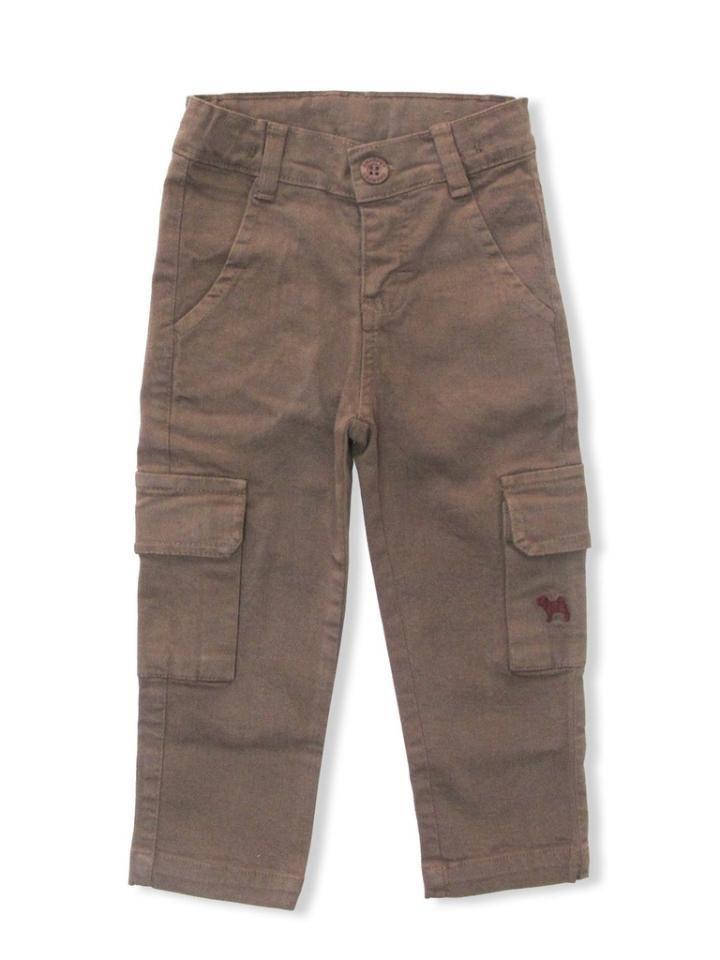 calça sarja cargo