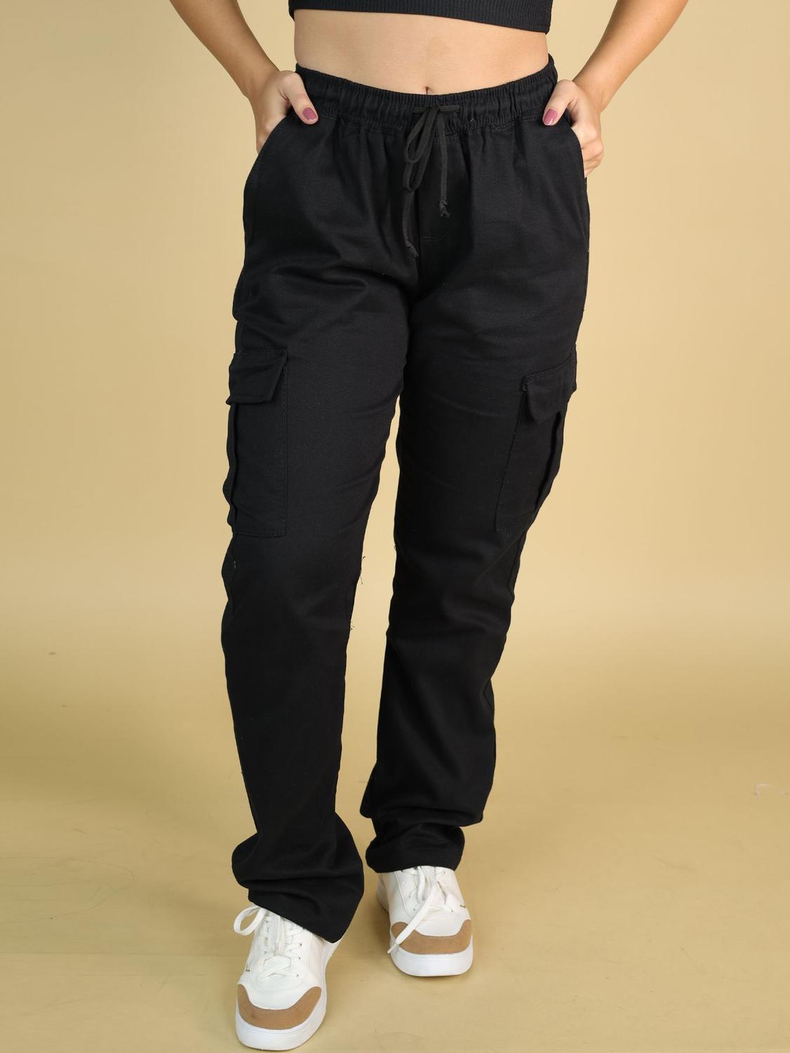 Cargo Moda Streetwear Feminina Calça Cargo Feminina Sarja