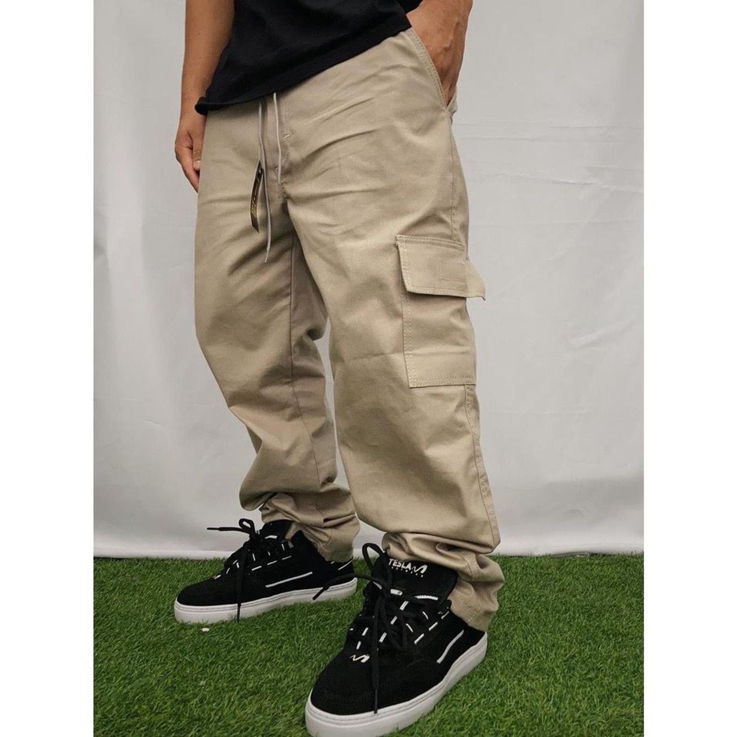 Calca Skate CalÃ§a Cargo Larga Calça Cargo Masculino Skate Caqui