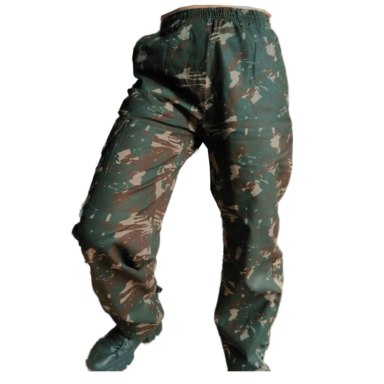 Camouflage CalÃ§a Skate Camuflada Cargo Pants CalÃ§as Taticas