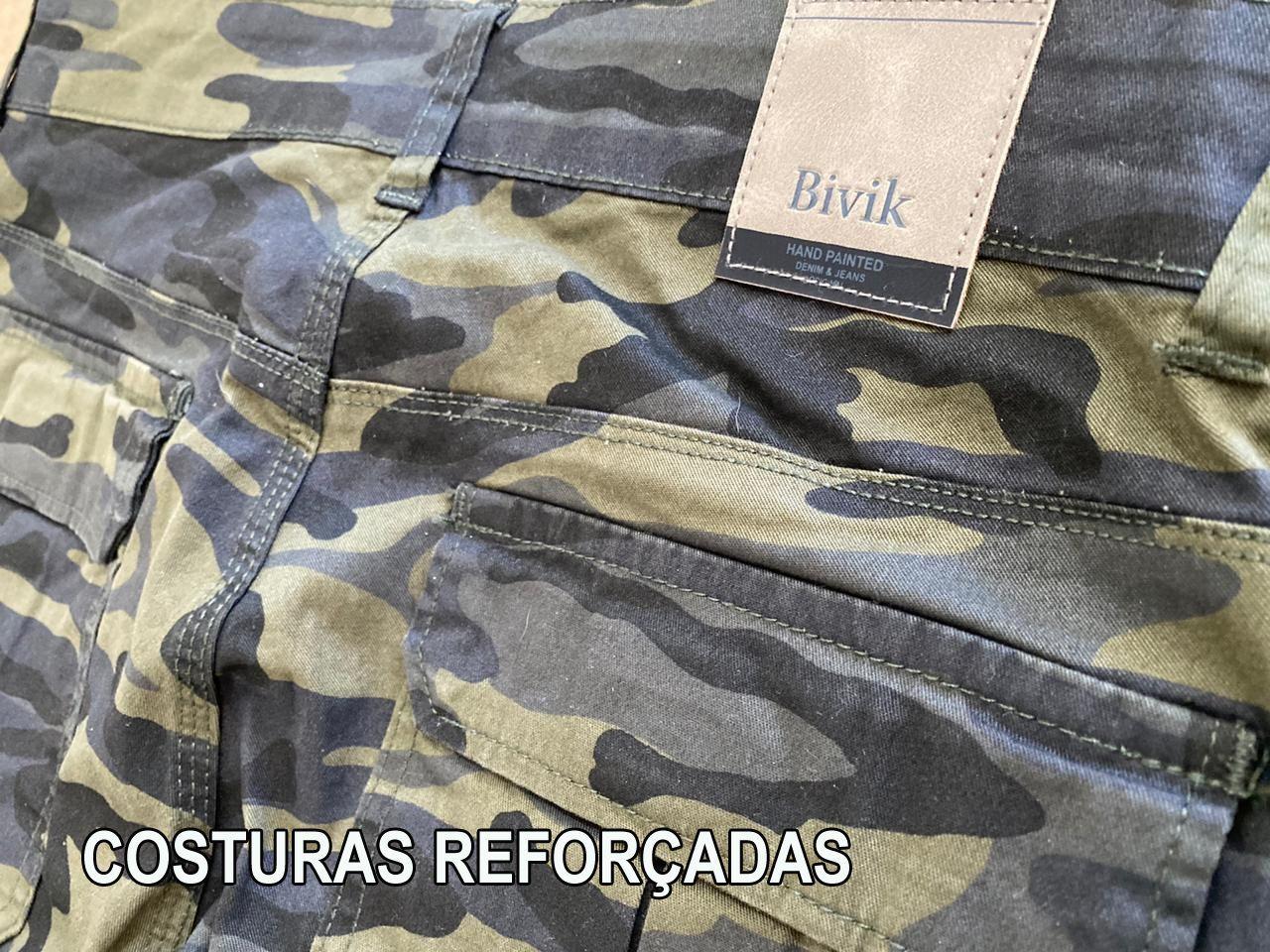 jaqueta sarja camuflada bivik preto