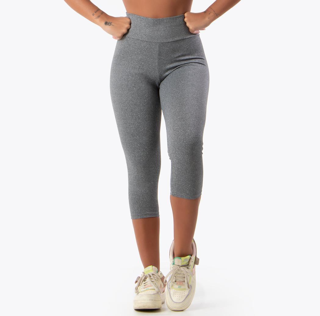 Calça Corsário Básico Suplex Cintura Alta Academia Fitness JAVA