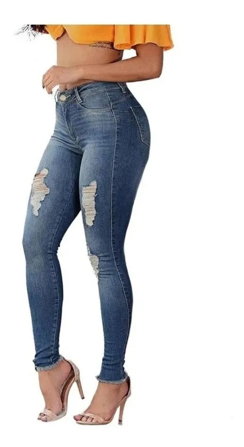 Calça Jeans Feminina Cintura Alta | Direto da Fábrica