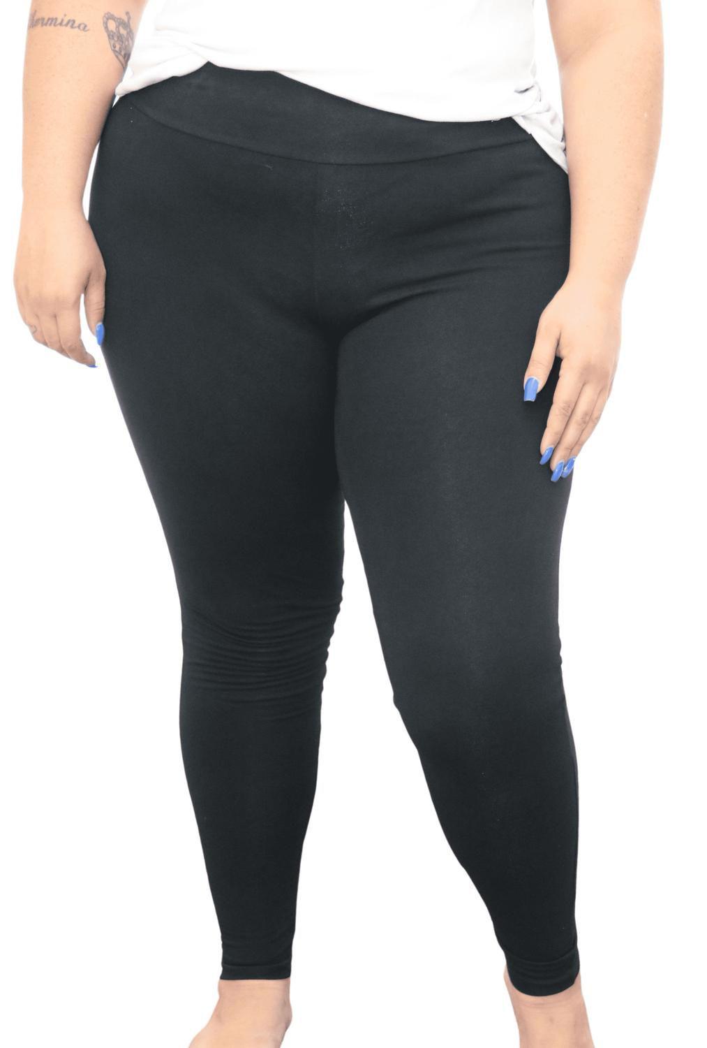 Legging cintura alta e sem transparência