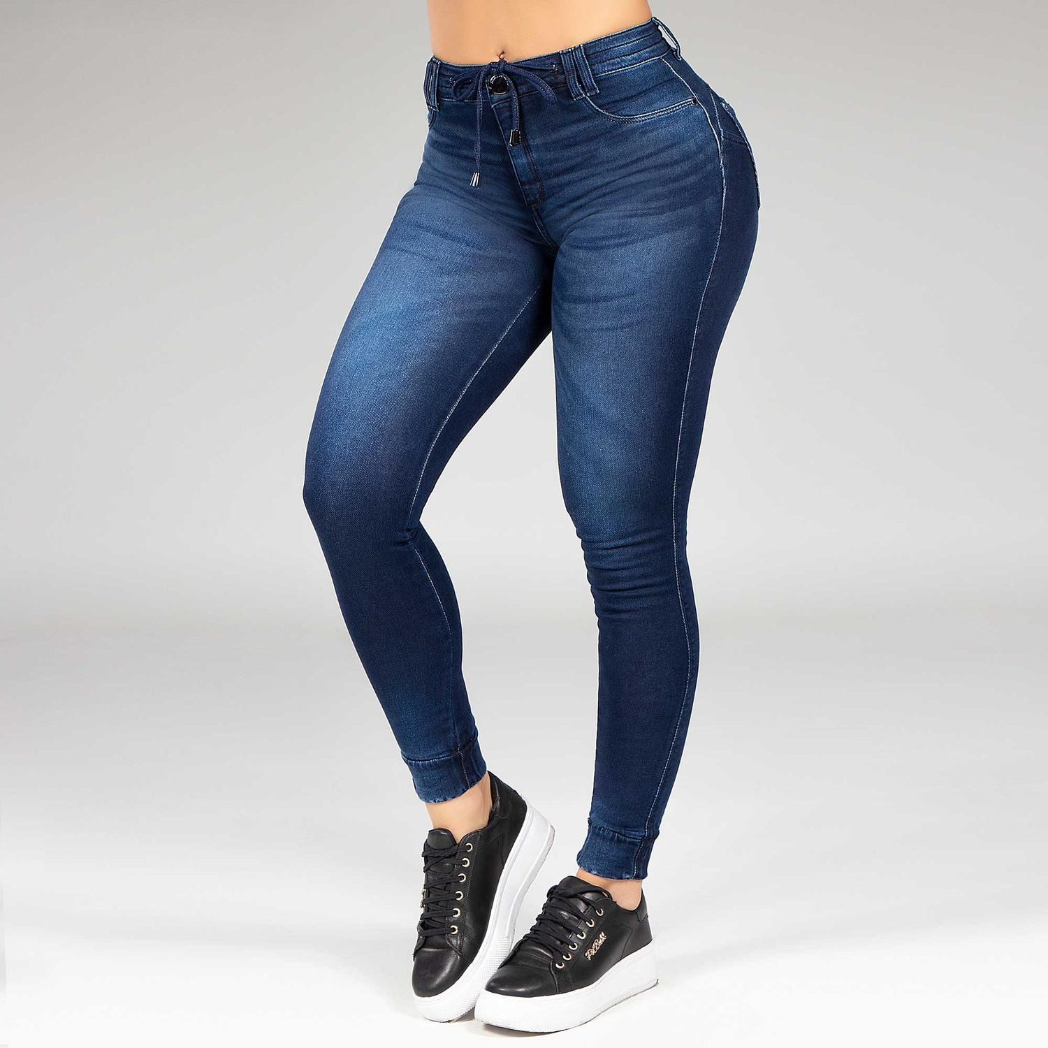 calça feminina jeans jogger