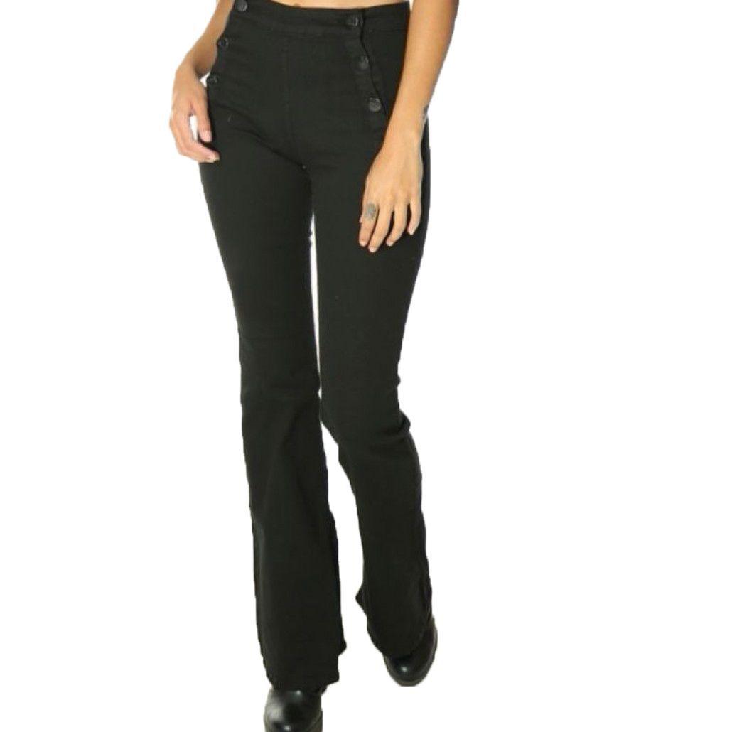 calça flare lady rock
