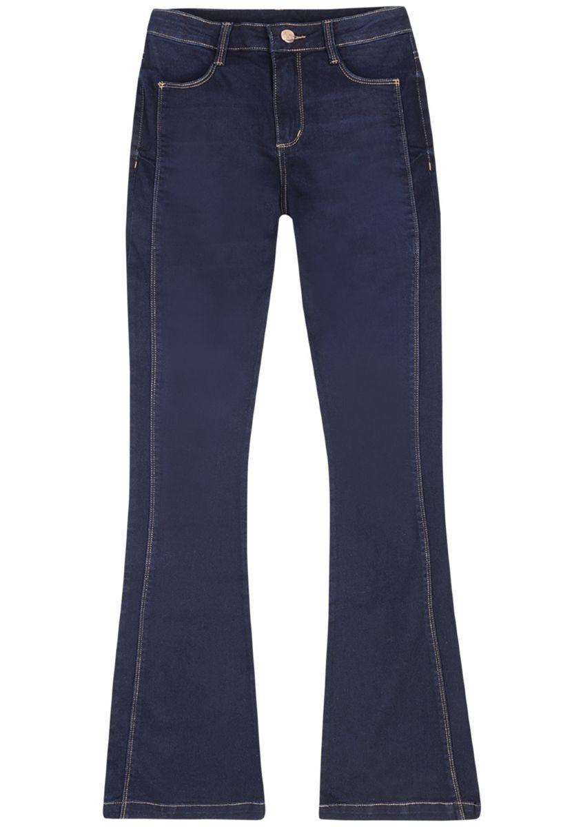 Calça hering feminina jeans flare petit com detalhe de costura - Calça Jeans Feminina - Magazine Luiza