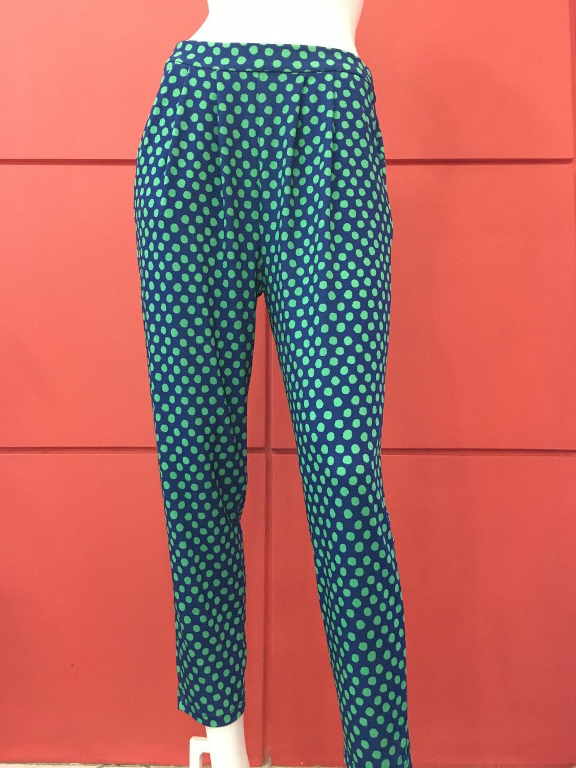 calça de malha feminina estampada