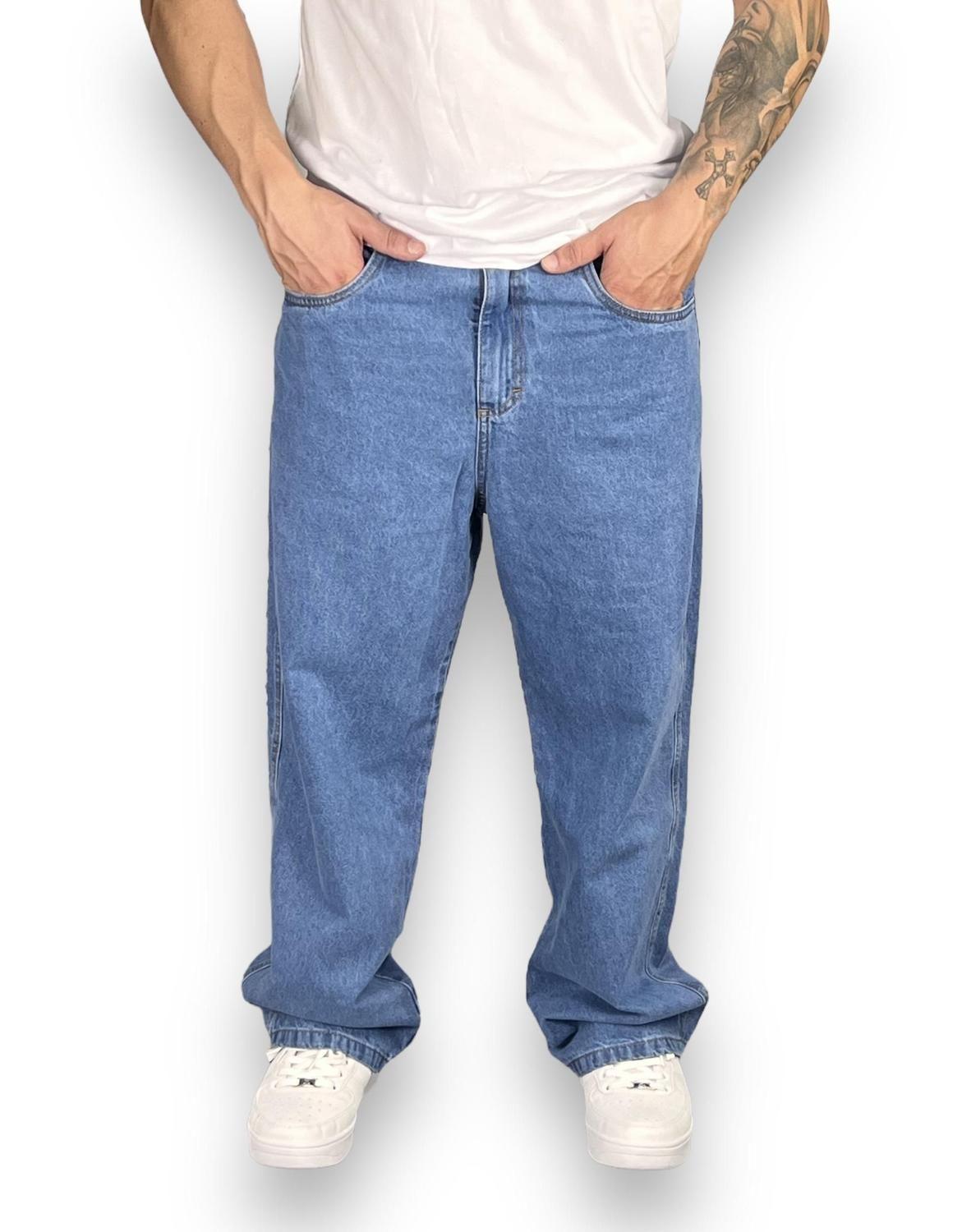 Boca Larga Tecido Da CalÇa Jeans Calça Jeans Balão Bag Skate Boca