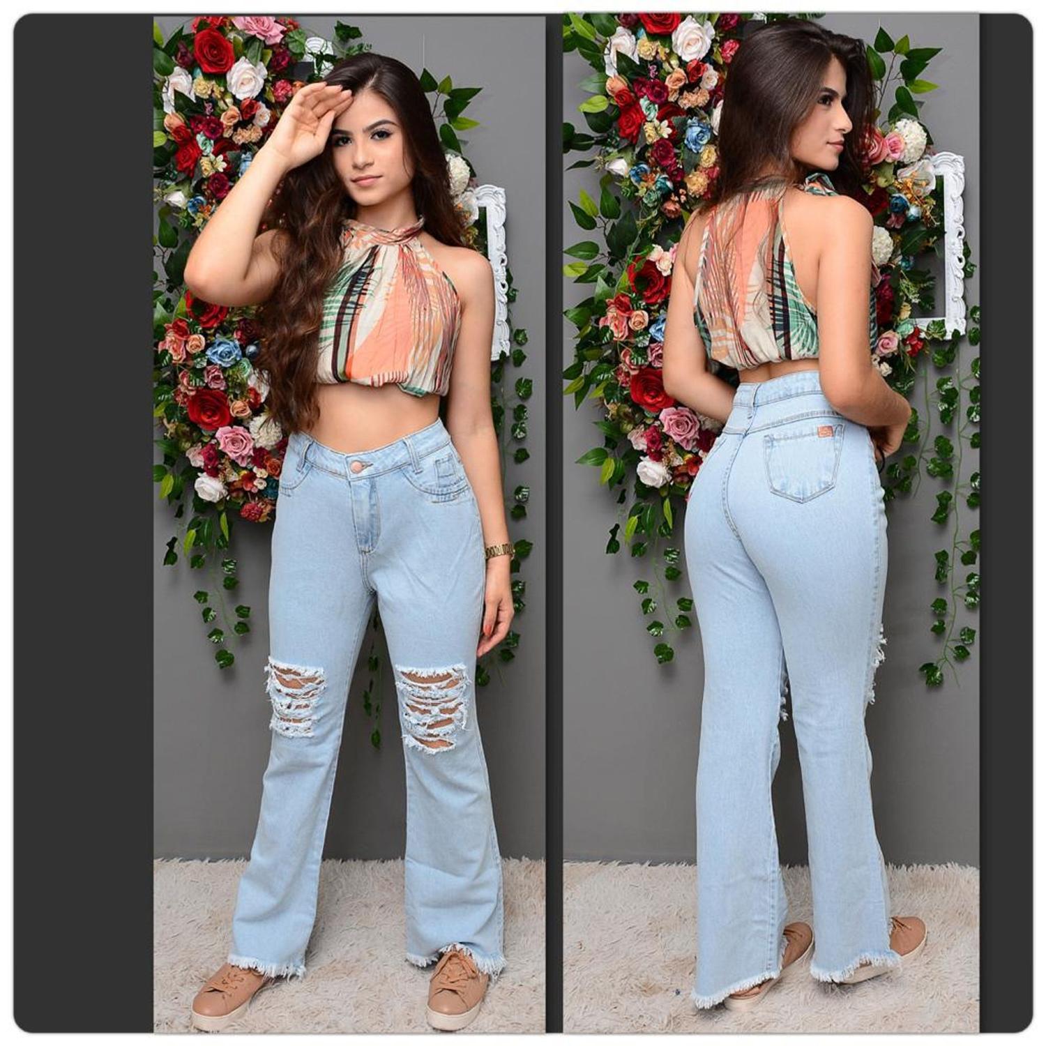 Calça jeans Boca Larga - Perua Jeans - Roupas Femininas - Magazine Luiza